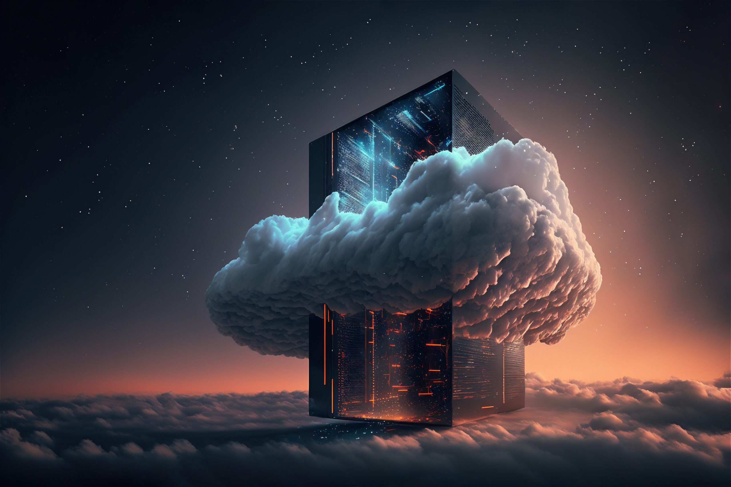 Serviços 11 conceito de armazenamento de dados em nuvem de servidor servico on line digital cloudscape para rede global tecnologia de infraestrutura de computador de backup de banco de dados da web scaled 1